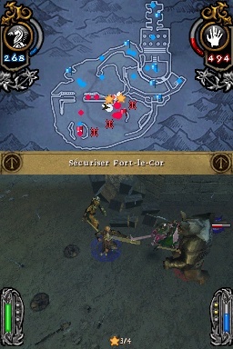 Pantallazo de El Señor de los Anillos: La Conquista para Nintendo DS
