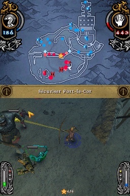 Pantallazo de El Señor de los Anillos: La Conquista para Nintendo DS