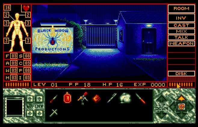 Pantallazo de Elvira II: The Jaws of Cerberus para Atari ST