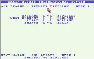 Pantallazo de Emlyn Hughes International Soccer para Commodore 64