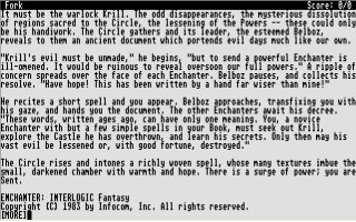 Pantallazo de Enchanter para Atari ST