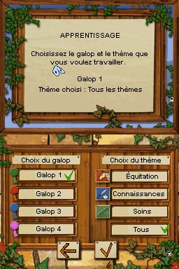 Pantallazo de Equitation Galops 1 A 4 para Nintendo DS
