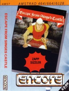 Caratula de Escape From Singe's Castle para Amstrad CPC