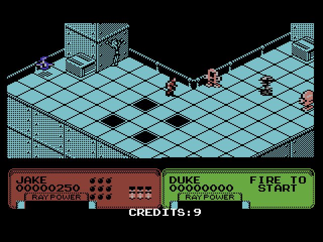 Pantallazo de Escape From The Planet Of The Robot Monsters para Commodore 64