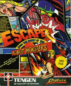 Caratula de Escape From The Planet Of The Robot Monsters para Amstrad CPC