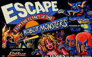Pantallazo de Escape from the Planet of the Robot Monsters para Atari ST