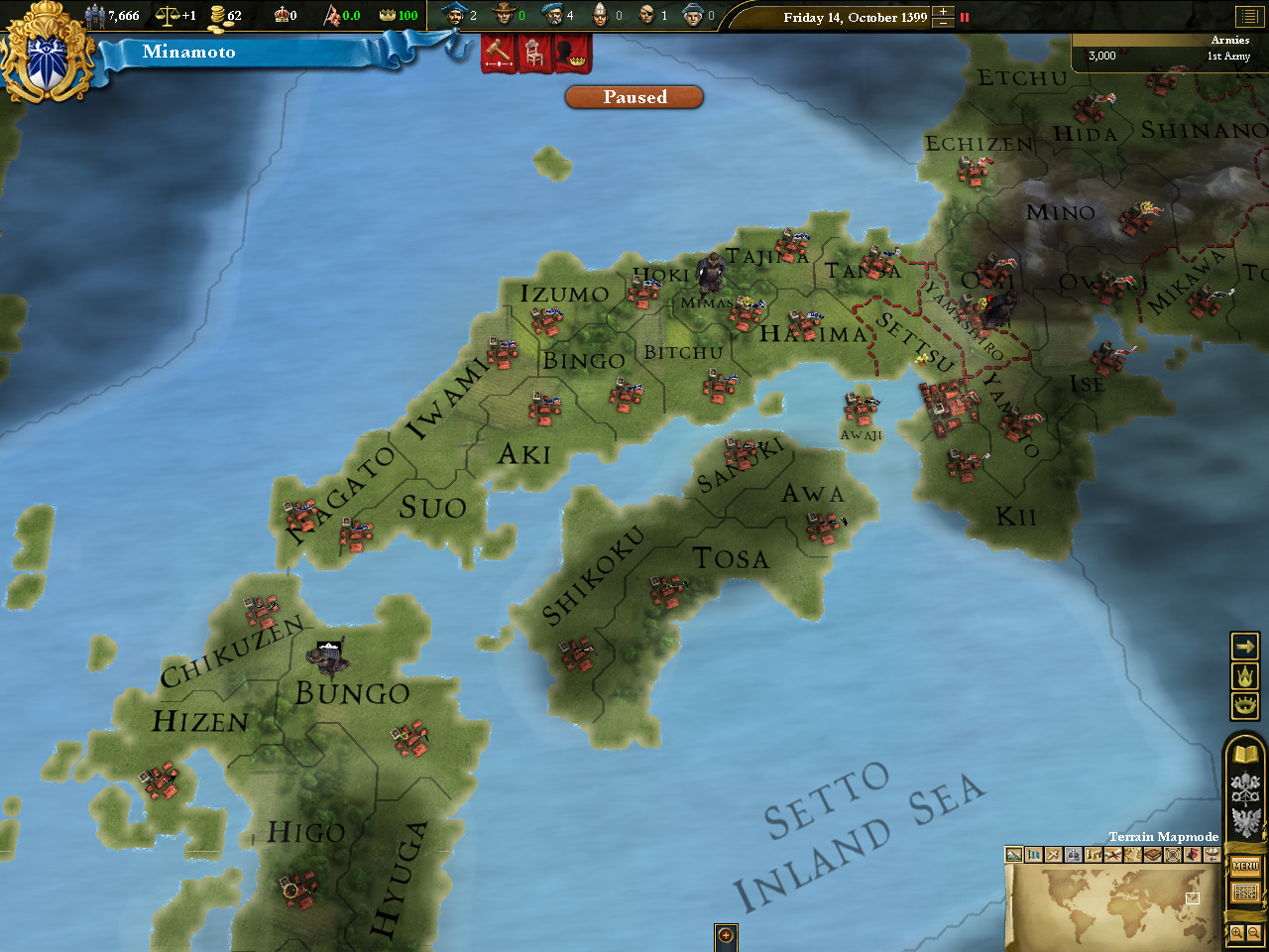 Pantallazo de Europa Universalis III: Divine Wind para PC