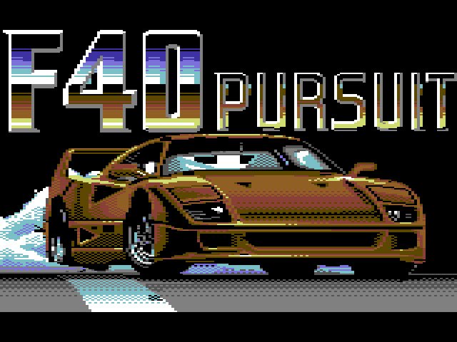 Pantallazo de F40 Pursuit Simulator para Commodore 64