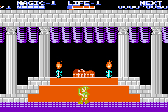 Pantallazo de Famicom Mini Vol 25 The Legend of Zelda 2 Link no Bouken (Japonés) para Game Boy Advance