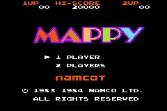 Pantallazo de Famicom Mini Vol 8 – Mappy (Japonés) para Game Boy Advance