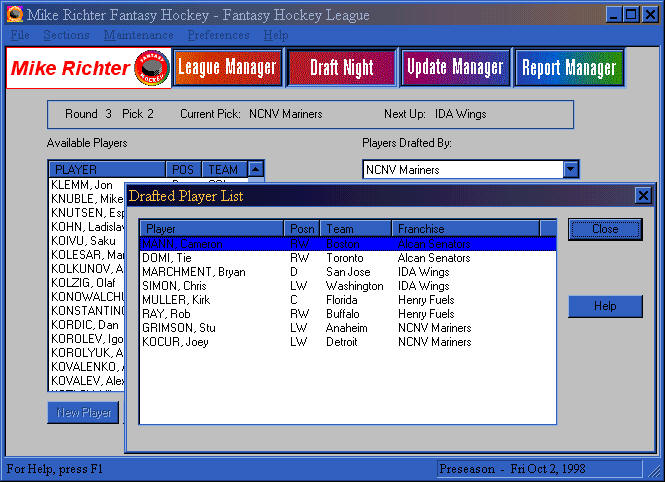 Pantallazo de Fantasy Sports Pro para PC