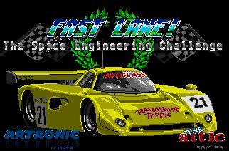 Pantallazo de Fast Lane! The Spice Engineering Challenge para Amiga