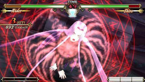 Pantallazo de Fate unlimited codes Portable para PSP