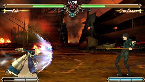 Pantallazo de Fate unlimited codes Portable para PSP