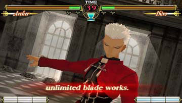 Pantallazo de Fate unlimited codes Portable para PSP