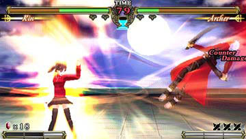 Pantallazo de Fate unlimited codes Portable para PSP
