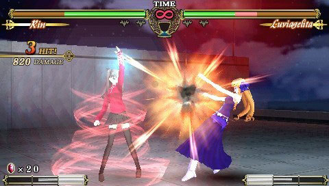 Pantallazo de Fate unlimited codes Portable para PSP