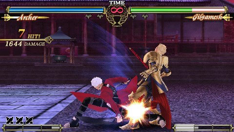Pantallazo de Fate unlimited codes Portable para PSP
