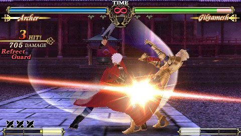 Pantallazo de Fate unlimited codes Portable para PSP