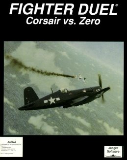 Caratula de Fighter Duel: Corsair vs Zero para Amiga
