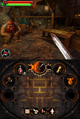 Pantallazo de Fighting Fantasy: The Warlock of Firetop Mountain para Nintendo DS