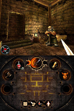 Pantallazo de Fighting Fantasy: The Warlock of Firetop Mountain para Nintendo DS