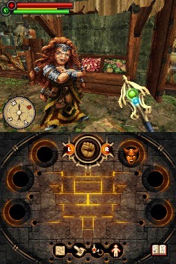 Pantallazo de Fighting Fantasy: The Warlock of Firetop Mountain para Nintendo DS