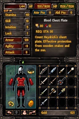 Pantallazo de Fighting Fantasy: The Warlock of Firetop Mountain para Nintendo DS
