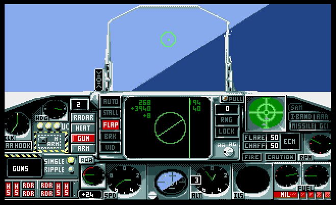 Pantallazo de Flight of the Intruder para Atari ST