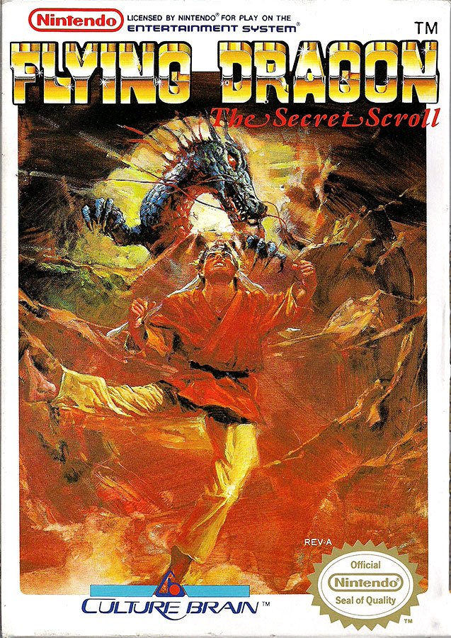 Caratula de Flying Dragon: The Secret Scroll para Nintendo (NES)