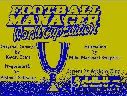 Pantallazo de Football Manager: World Cup Edition para Spectrum