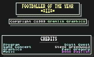 Pantallazo de Footballer of the Year II para Commodore 64