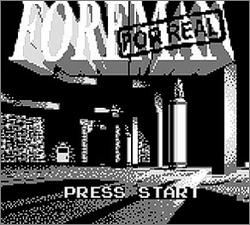 Pantallazo de Foreman for Real para Game Boy
