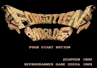 Pantallazo de Forgotten Worlds para Sega Megadrive