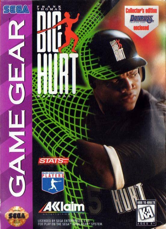 Caratula de Frank Thomas Big Hurt Baseball para Gamegear