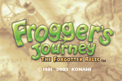 Pantallazo de Frogger's Journey - The Forgotten Relic para Game Boy Advance
