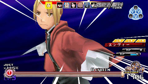 Pantallazo de Fullmetal Alchemist: Yakusoku no Hi he para PSP