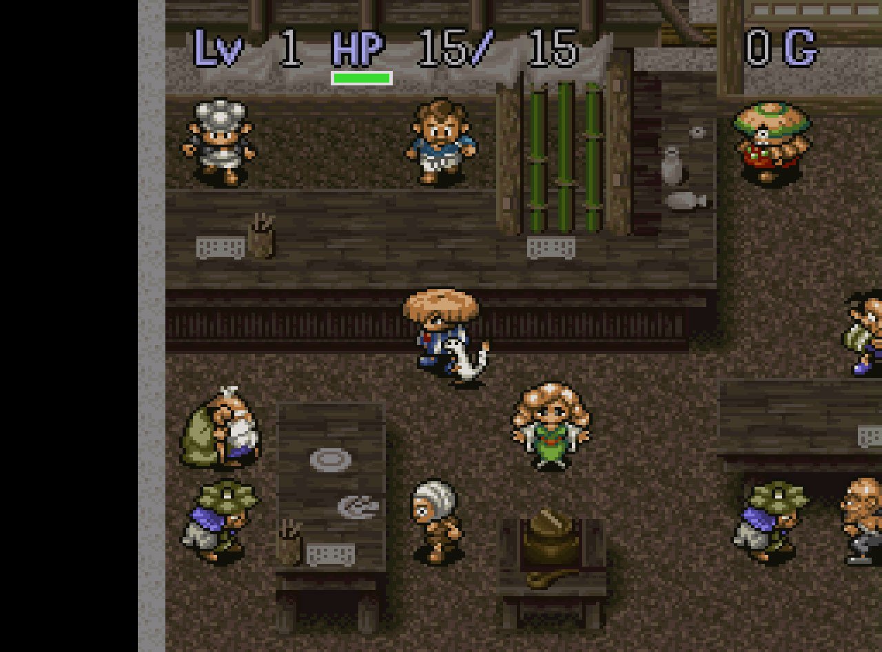 Pantallazo de Fushigi no Dungeon 2: Furai no Shiren (Japonés) para Super Nintendo