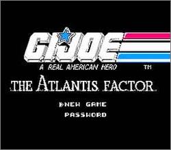 Pantallazo de G.I. Joe: The Atlantis Factor para Nintendo (NES)