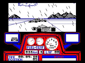 Pantallazo de G.P. Formula 1 Simulator para Amstrad CPC