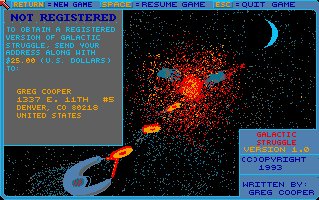 Pantallazo de Galactic Struggle para Amiga