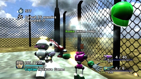Pantallazo de Gamerbots: Third Robot Shooting (Xbox Live Arcade) para Xbox 360