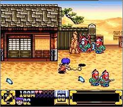 Pantallazo de Ganbare Goemon 4: KiraKira Dotyu (Japonés) para Super Nintendo
