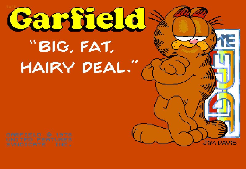 Pantallazo de Garfield: Big, Fat, Hairy Deal para Amiga