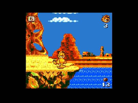 Pantallazo de Garfield: Caught in the Act para Gamegear