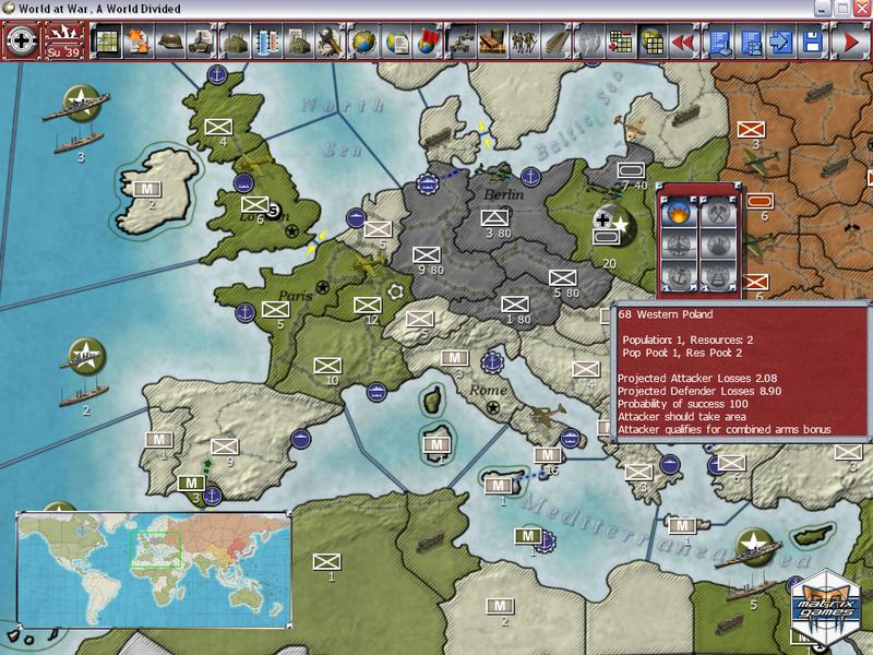Pantallazo de Gary Grigsby's - World at War: A World Divided para PC