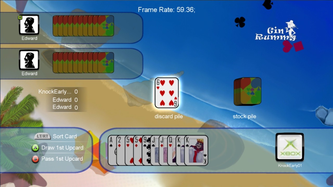 Pantallazo de Gin Rummy (Xbox Live Arcade) para Xbox 360