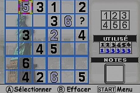Pantallazo de Global Star Sudoku Fever para Game Boy Advance