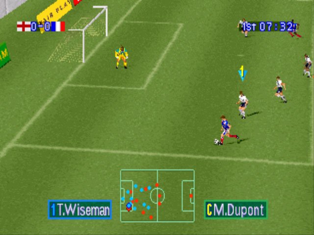 Pantallazo de Goal Storm '97 para PlayStation