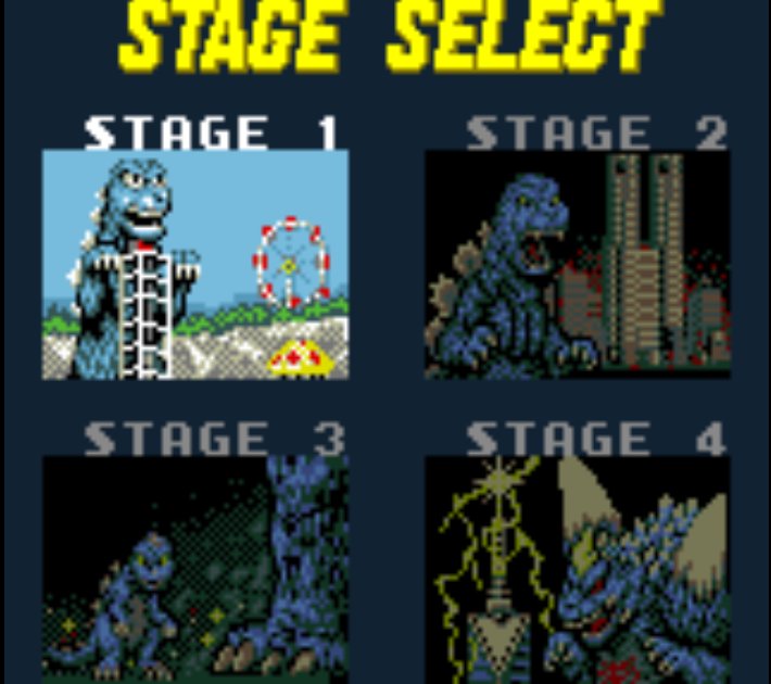 Pantallazo de Godzilla: Kaijuu no Daishingeki (Japonés) para Gamegear